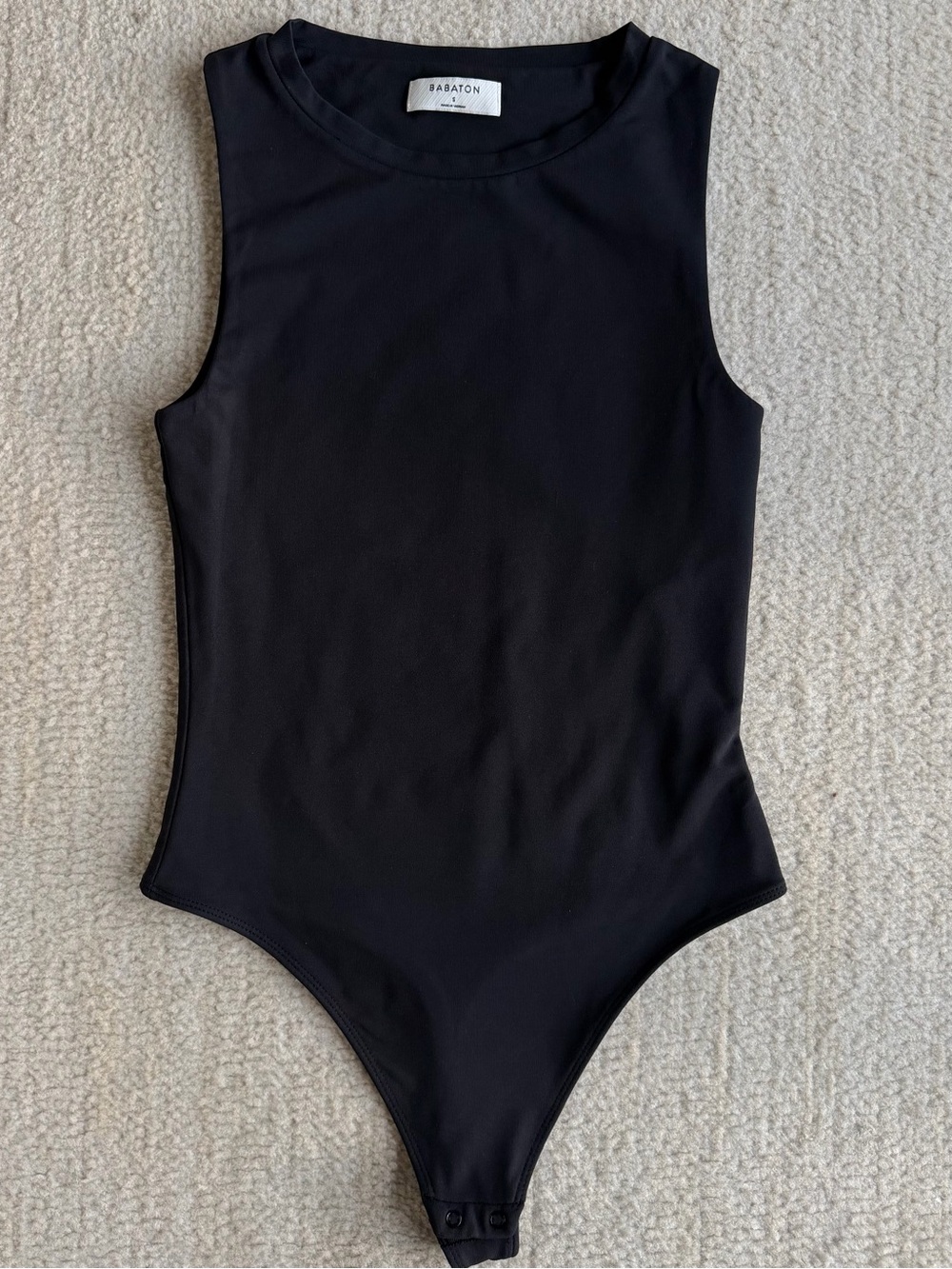 Aritzia Babaton Black Sleeveless Bodysuit